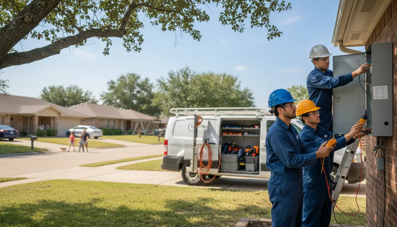 Certified electrician providing emergency electrical services in La Valle, WI